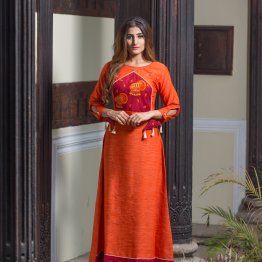 orange_ethnic_dress_1
