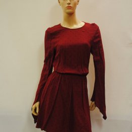 BEC & BRIDGE - Nightingale LS Mini Dress, Maroon - S12 DSC_3970 (1)