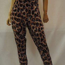 PHYLLIS & MIMOSA - Storm Rider Trouser, Silk, Animal Print, Blue Blush - S14 DSC_4052