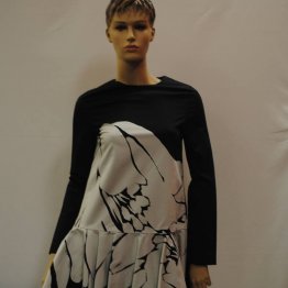 TALULAH - The Almost Dress, Black with Large White Flower - XS DSC_3957 (3)