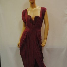 WISH - Haze Daze Dress (Dark Blush Gown), Wine - L DSC_3987 (3)