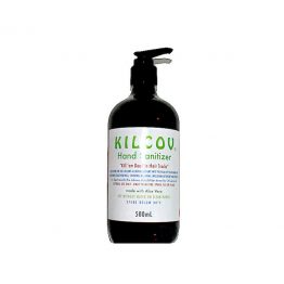 Kilcov Hand Sanitizer 500mL Amber Bottle with Aloe Vera and Natural Skin Care