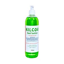 Kilcov Hand Sanitizer with Aloe Vera 500mL Crystal Clear Bottle